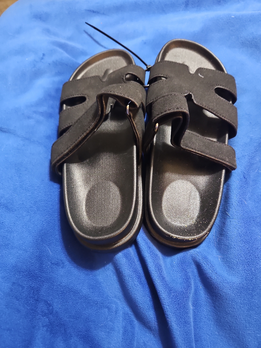 Black Slide Sandals - Comfortable Everyday Slip-On